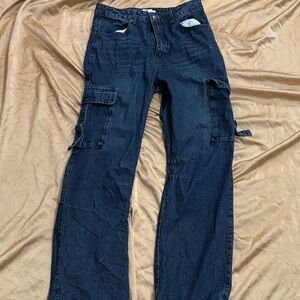 Flying Angel Dark Blue Cargo Jeans